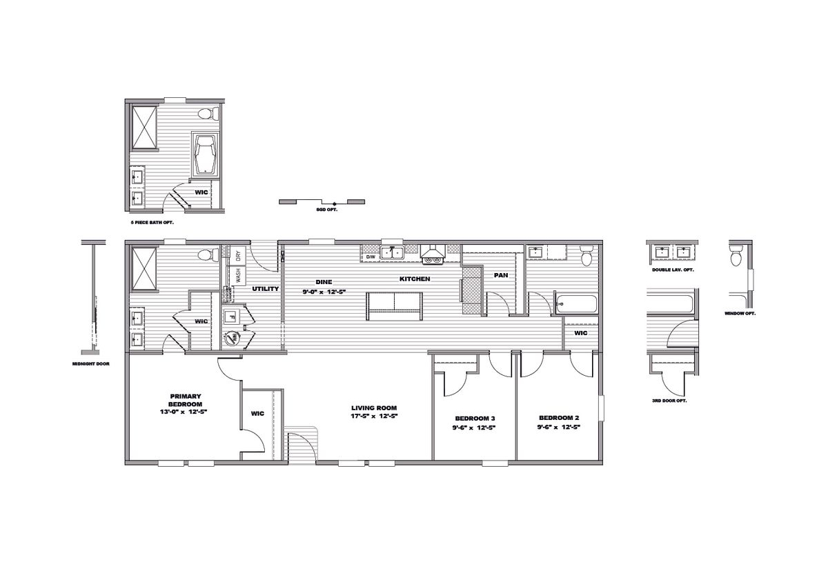 Lean on Me 2025 Stock Model 81TMP28563DH Floor Plan Lean on Me 2025 81TMP28563DH floor plan — Phil & Lee's Homes, Escanaba MI